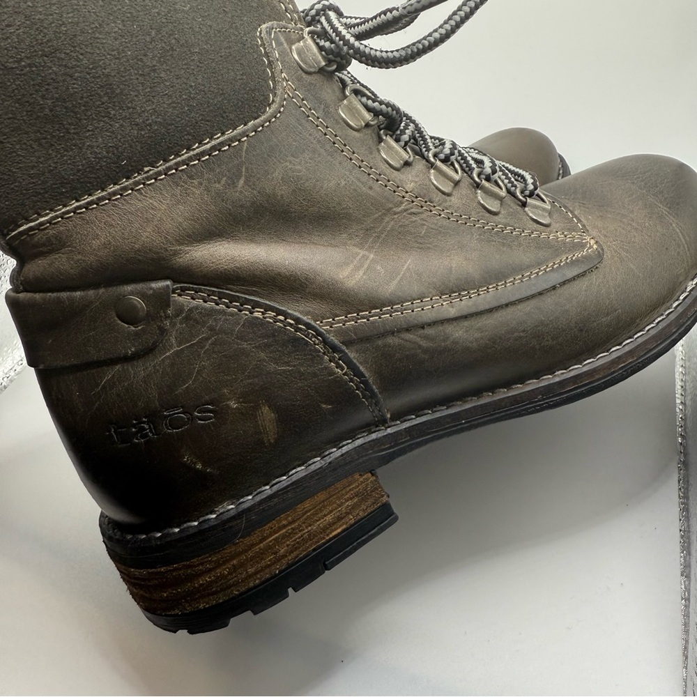 Taos Ringer Boots Women’s Size 6-6.5 Leather Combat Hiking Outdoors Lined - Picture 5 of 12